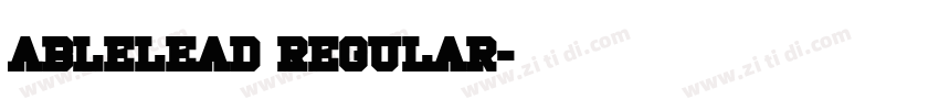AbleLead Regular字体转换